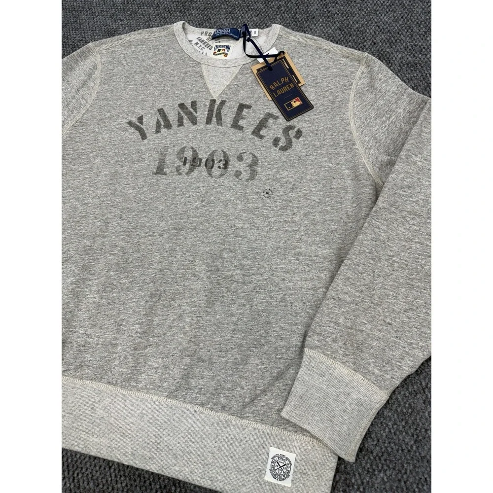 Polo Ralph Lauren x New York Yankees Mens 3XL Vintage Fleece Crewneck Sweatshirt